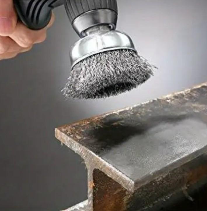 Wheel Brush 3" Drill To Metal Connector