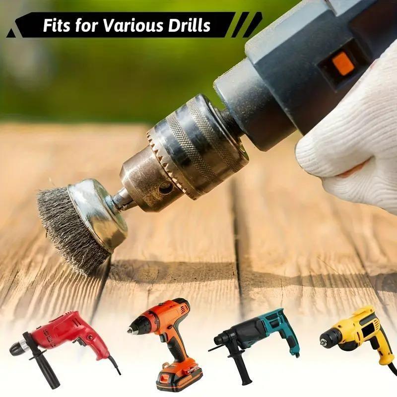 Wheel Brush 3" Drill To Metal Connector