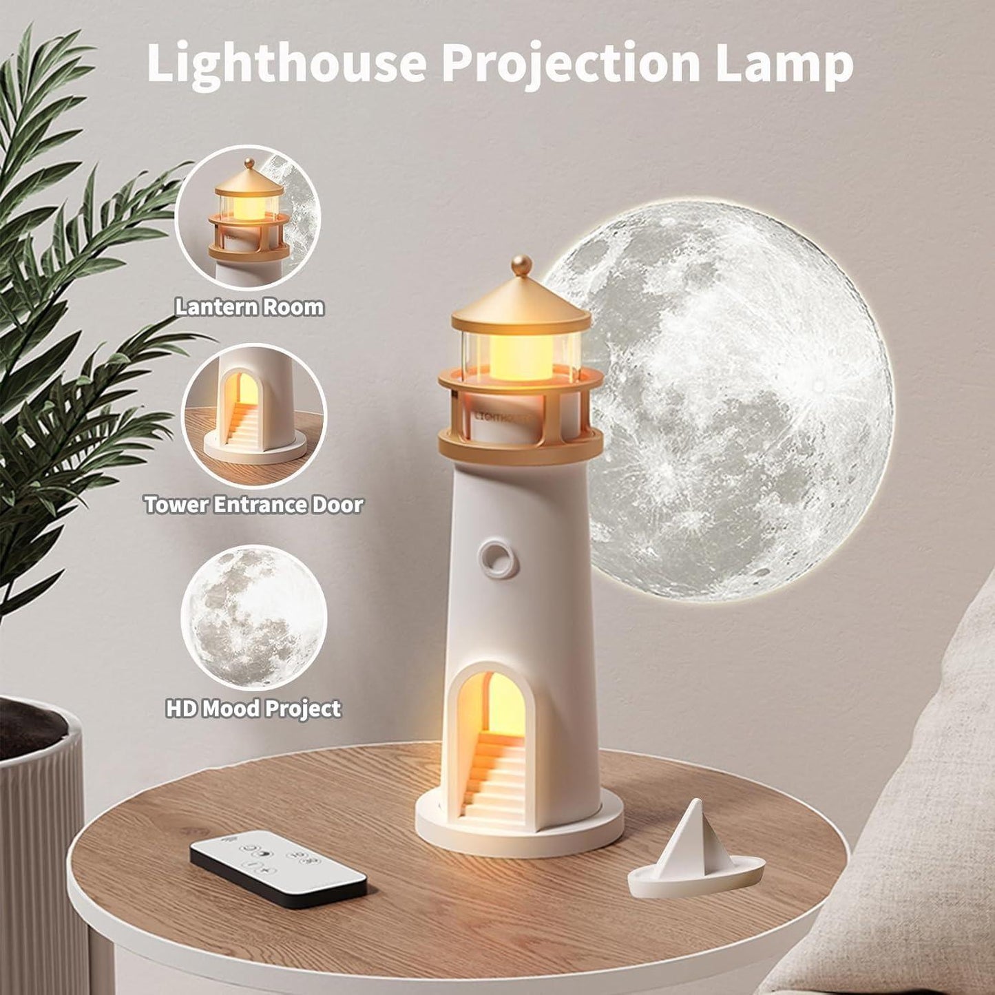 Moon Projection Lighthouse